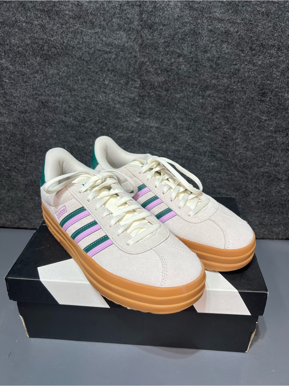 Adidas VL Court Bold Women’s Sneakers Size 8.5 - Picture 10 of 14